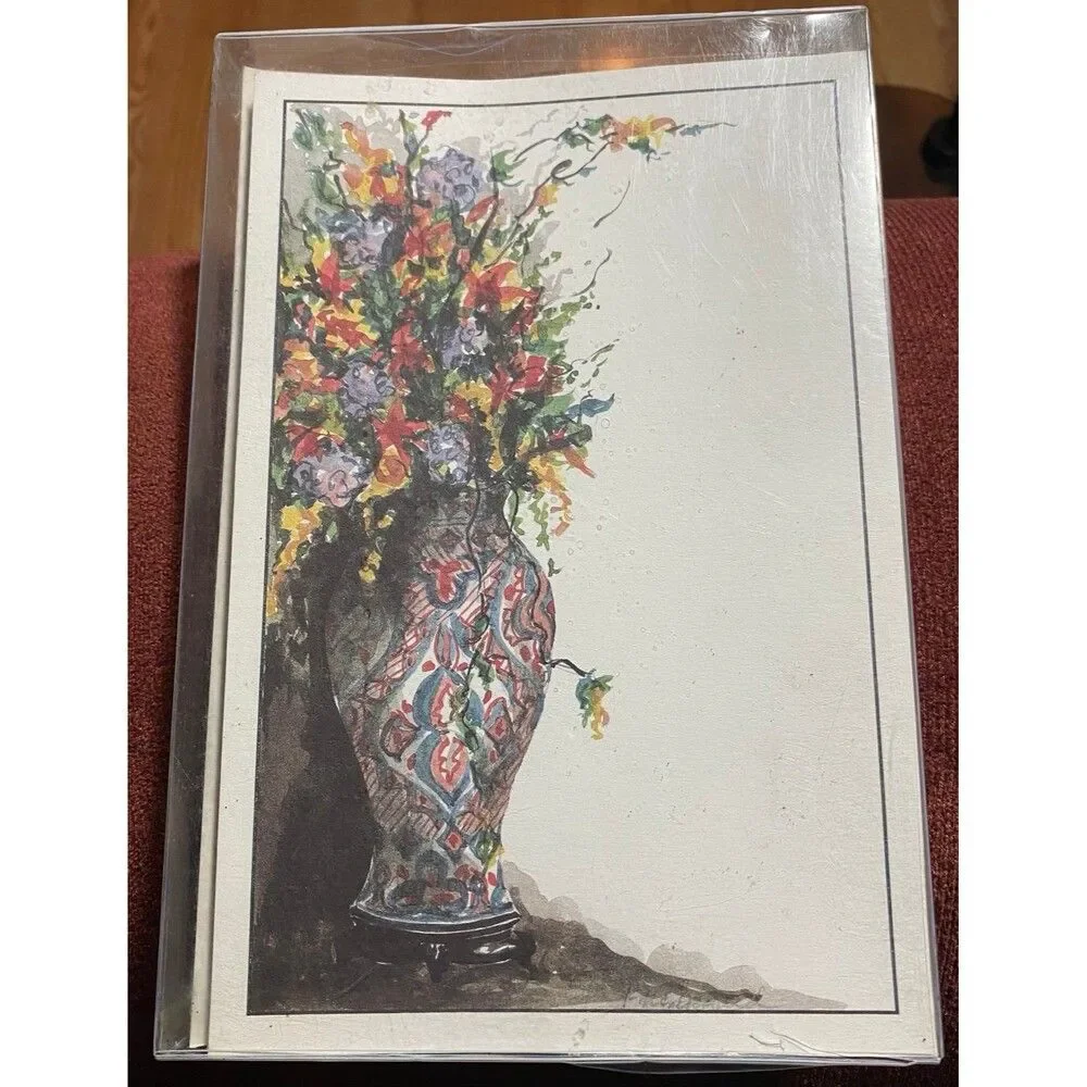 Invitations & Envelopes 1) box of 20 Floral Flowers & Vase Design Party Invites